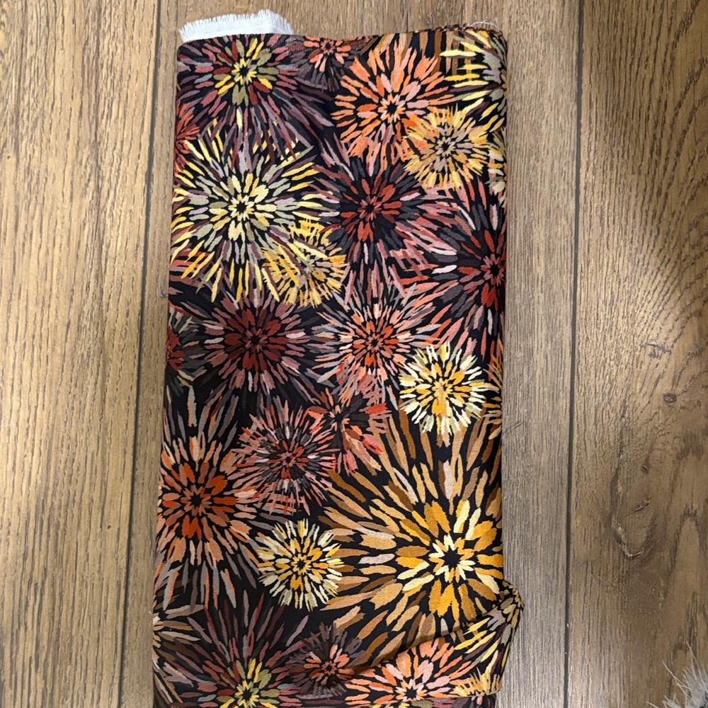Floral Burst Patterned Fabric